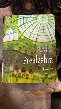 PRE ALGEBRA 3rd Edition 