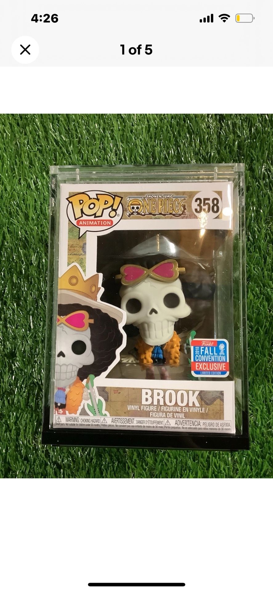 Funko Pop! Vinyl: One Piece Brook (w/ Guitar) New York Comic Con