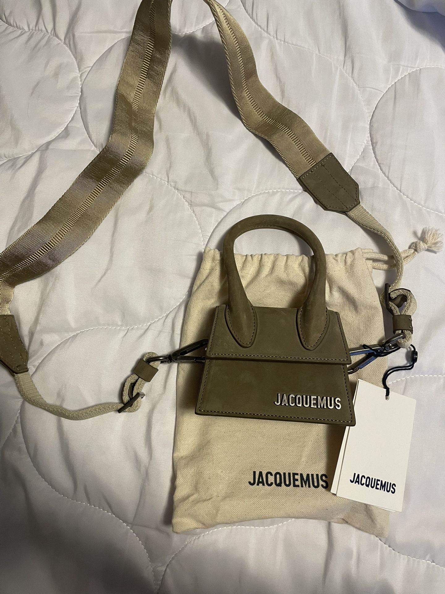 Jacquemus Le Chiquito Homme Bag In Khaki