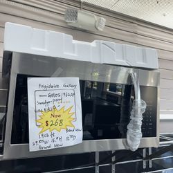 Frigidaire Microwave Over The Range Stainless Steel Smudge-proof Brand New