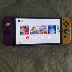 OLED NINTENDO SWITCH WITH EVERYTHING IN THE PICTURES !