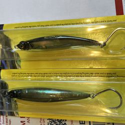 2 Spro Swimming Jig Saltwater Fishing Lures, New