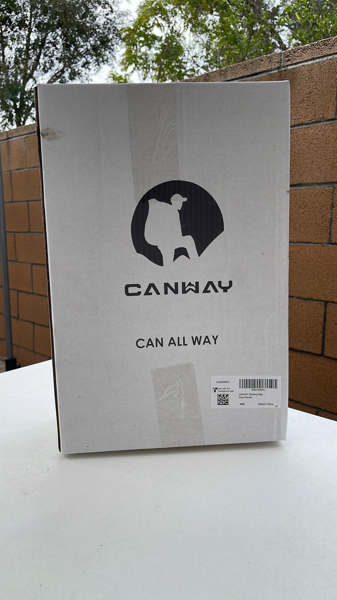 Canway sleeping bag grey flannel