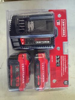 CRAFTSMAN V20 20 - Volt 2 -Pack 4 Ah 2 Ah Lithium-ion)