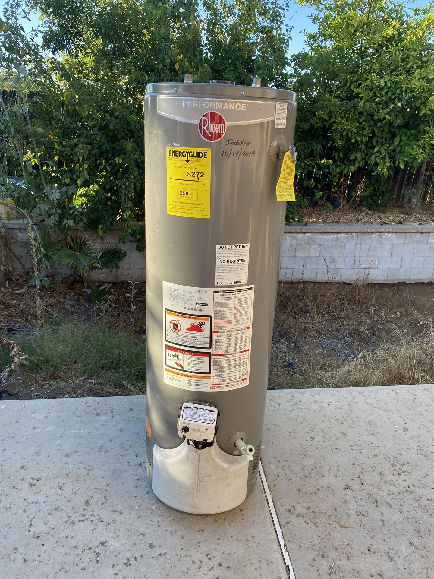 38 Gallon Water Heater 