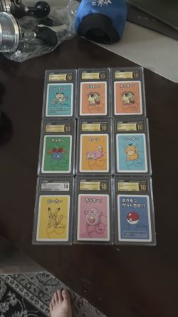Pokemon old maid first series graded slabs