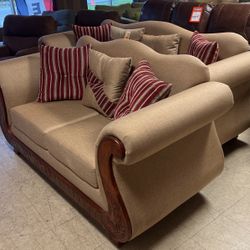 Sofa and loveseat $800