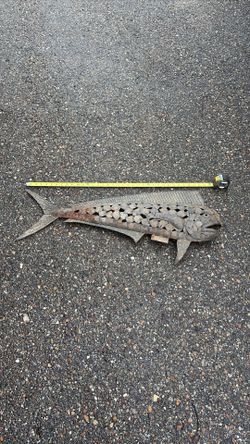 3ft Yard Art Fish Metal Art