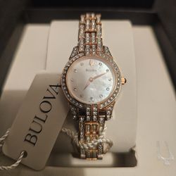 ""🚨❤️💘💜💌💝🎁🚨PERFECT GIFT FOR VALENTINE'S DAY"" NEW LADIE'S NICE LUXURY 100% ORIGINAL BULOVA⌚️ 