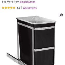 SimpleHuman pull out trash can holder