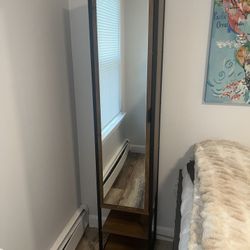 Mirrored  Storage With Shelves - Brand New —$100