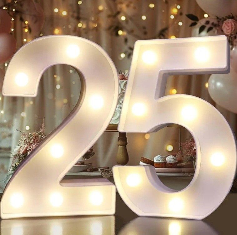 PAIR OF💥 LIGHT UP💥 25 NUMBERS 