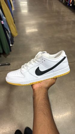 Brand new Nike dunk low white/Gum sz13