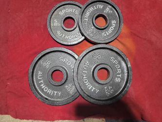 30LBs. TOTAL 2" HOLE PLATES. 2-5s. 2-10s 
 11525 S HALSTED DUNKIN DONUTS/7111.S WESTERN WALGREENS30$   CASH ONLY. AS IS