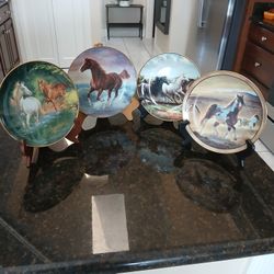 Collectors Horse Plates