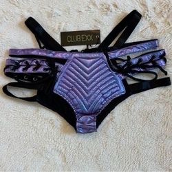New with tag - dolls kill - rude awakening strappy bottoms