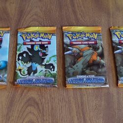 pokemon booster packs legends awakened 4 packs sealed