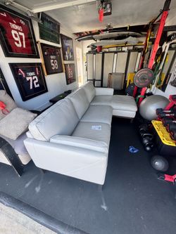 Leather couch