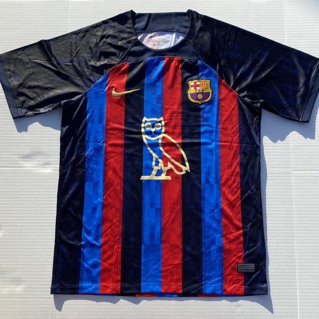 FC Barcelona 2022 2023 Drake OVO Home Jersey