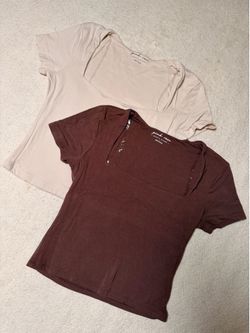 Pink Rose Modal Crop Tops L