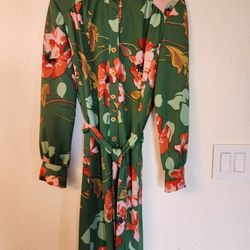 Vintage 60's 70's Women's Shift Dress Size Med