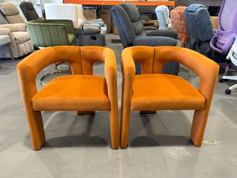 New Set of 2 Velvet Dining Chairs