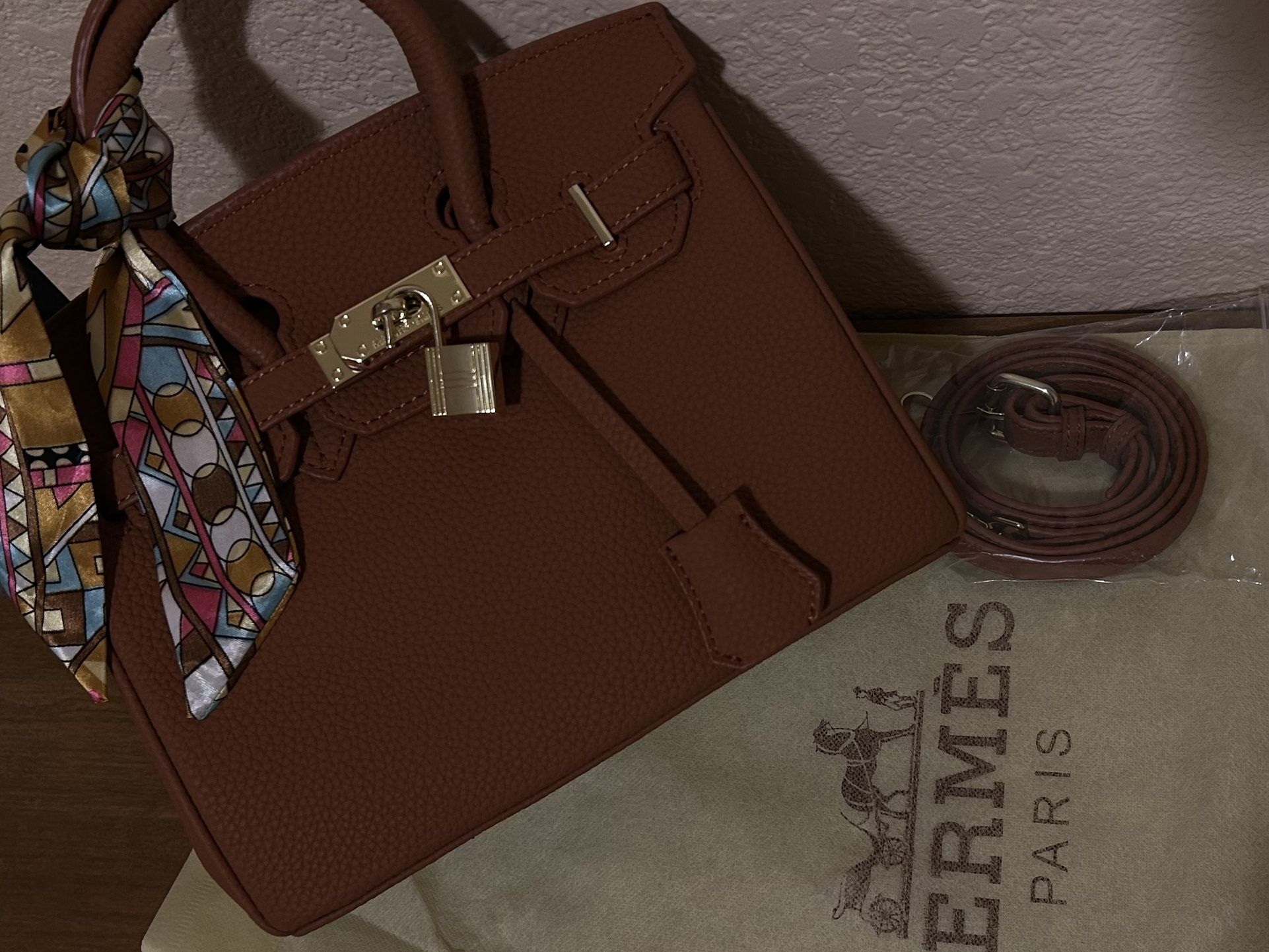 Luxury Hermes Hand Bag Birkin 25cm Togo Brown