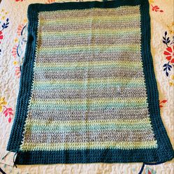 Hand crocheted baby blanket
