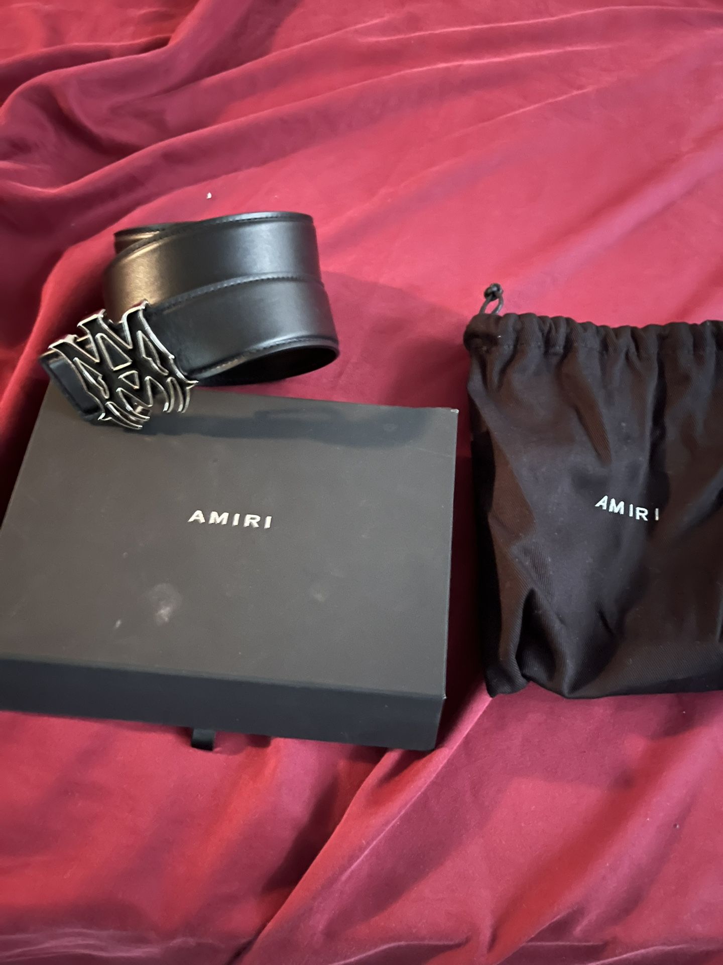 Black Amiri Belt 