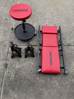 Craftsman Creeper, Seat, Jack Stands