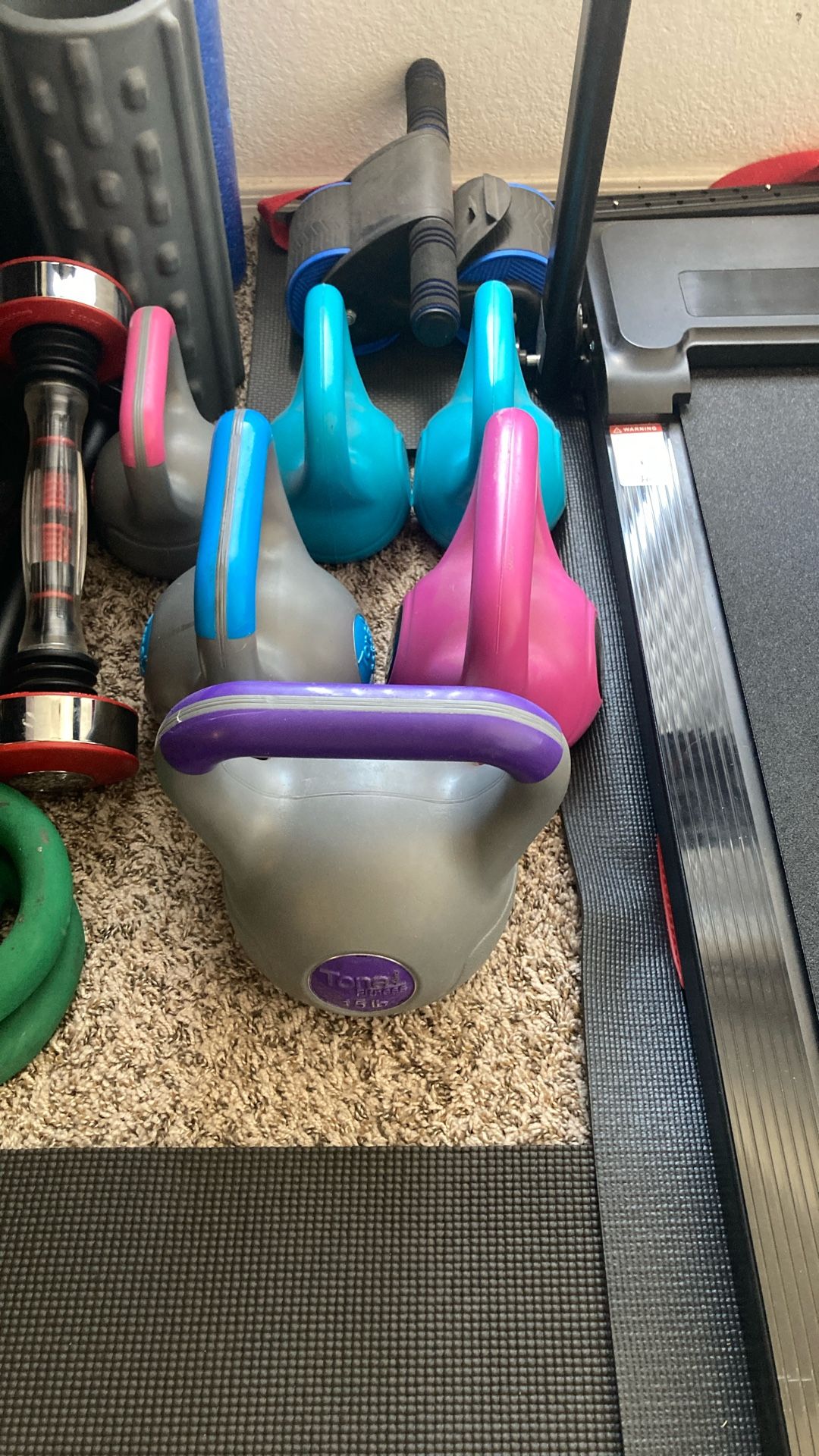 3x5, 2x10, 1x15 Kettlebells