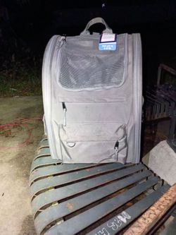 Gray Pet Carrier Backpack