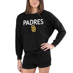San Diego Padres Concepts Sport Womens Gather Long Sleeve Top And Shorts Set- Size Small- New Without Tags 