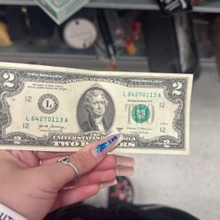 Two dollar bill