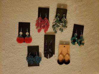 Handmade Resin Earrings, just in time for Christmas!!