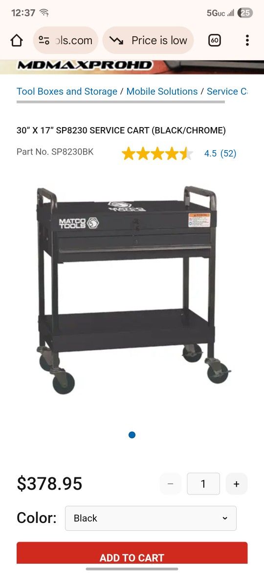 Matco Tool Cart