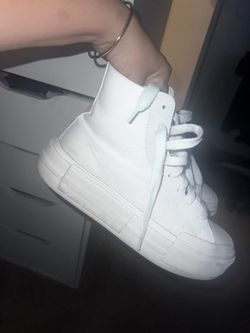 White Platform Converse