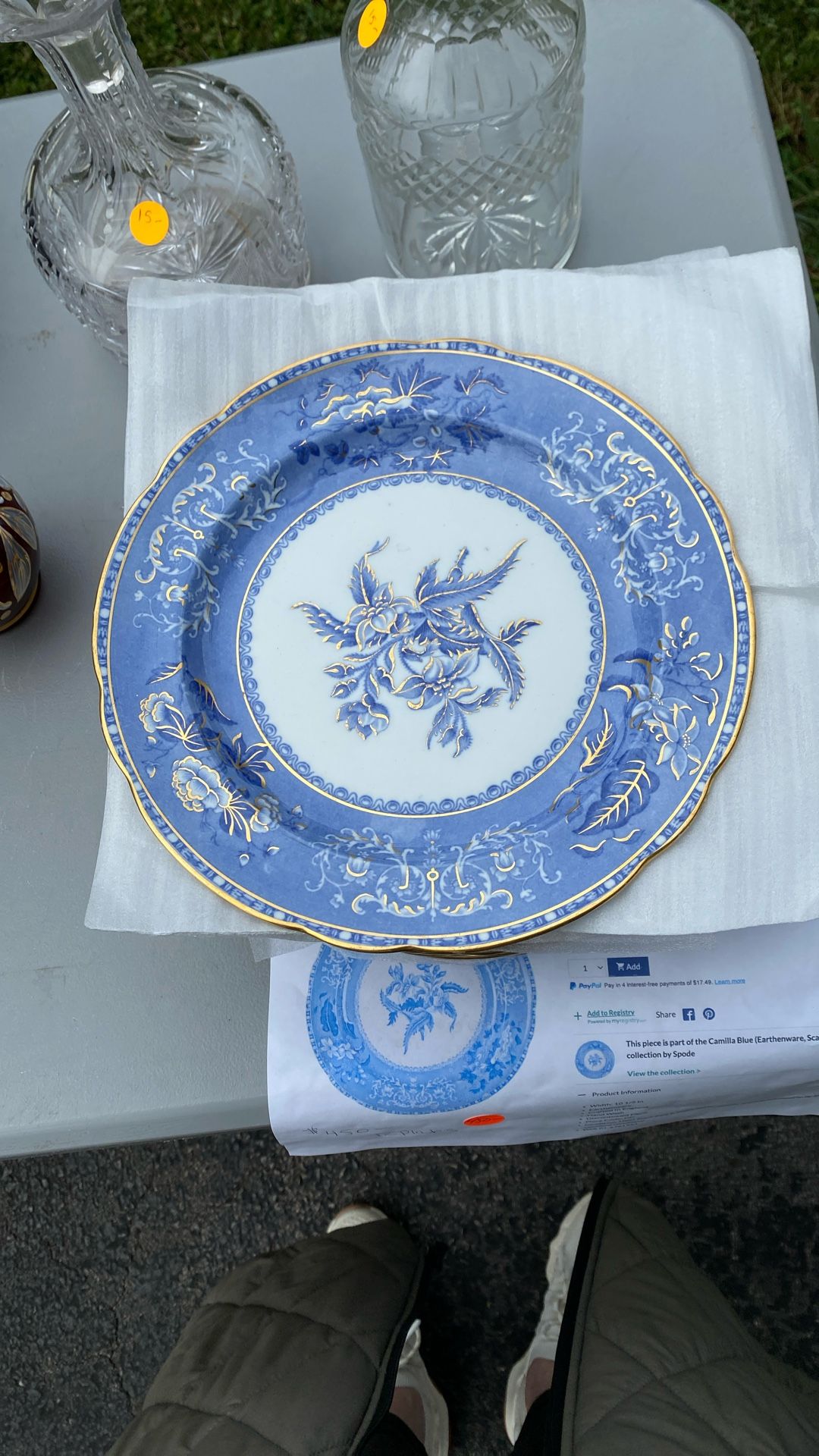 Antique Spode Copeland Camilla set Of 12