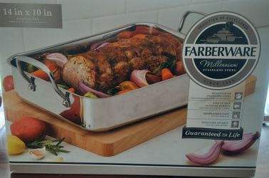 Farberware Millennium Stainless Steel Roasting Pan 14x10