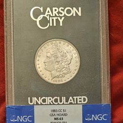 1883cc Silver Morgan Dollar Ms63 In GSA Case