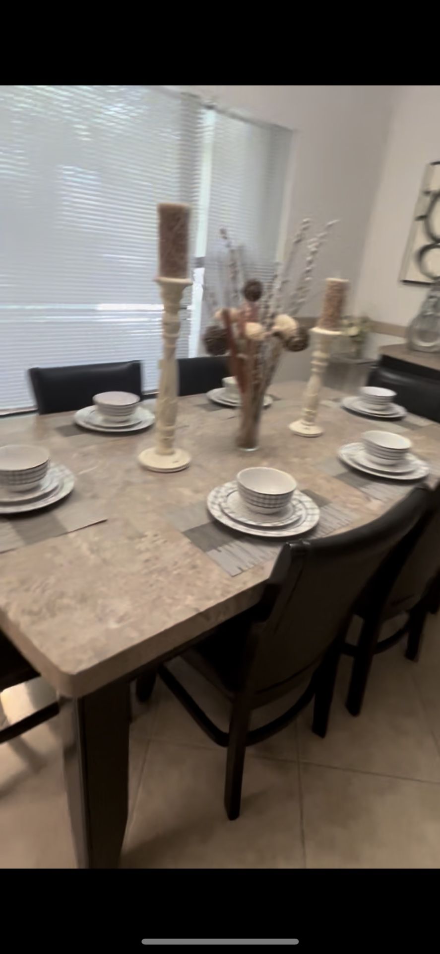 Dining room set and buffet  
