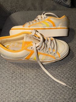 Adidas Nizza Platform Parley Women Shoe Yellow Tint Orange Sneaker  SZ 8.5
