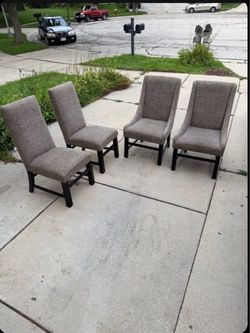 Table, Chairs, media console