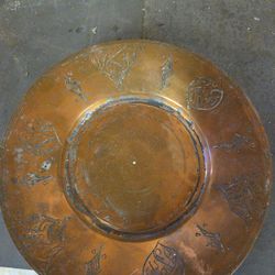 Antique Ottoman Turkish Copper Plate