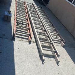 3 Ladders, 2 20 Ft, 1 24 Ft