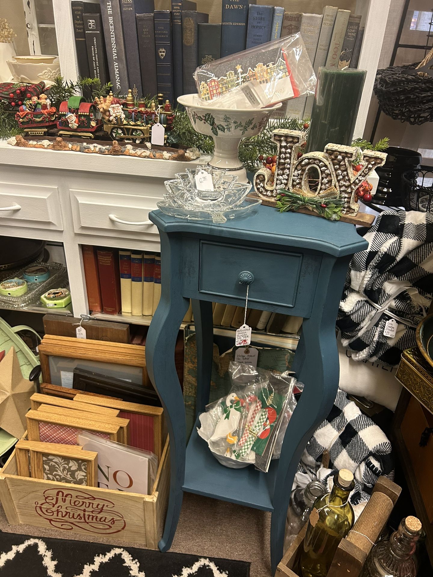 Refinished Vintage Bombay Side Table