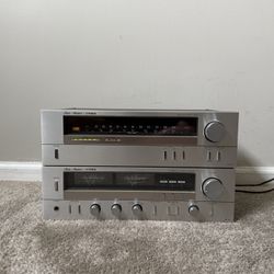 Fisher CA-122 Home Stereo Vintage Integrated Amplifier with FM-122 Analog Radio Tuner