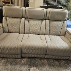 Boyington Dual Power Leather Reclining Sofa