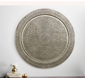 POTTERYBARN metal wall disc