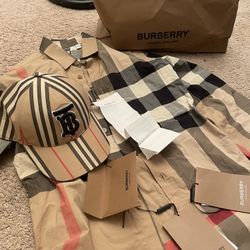 Burberry Hat & Shirt